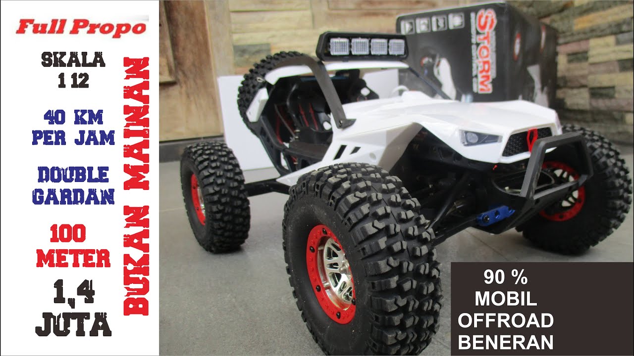 RC OFFROAD 1,4 JUTA WLToys 12429 STORM -UNBOXING INDONESIA (Jakarta Hobby)
