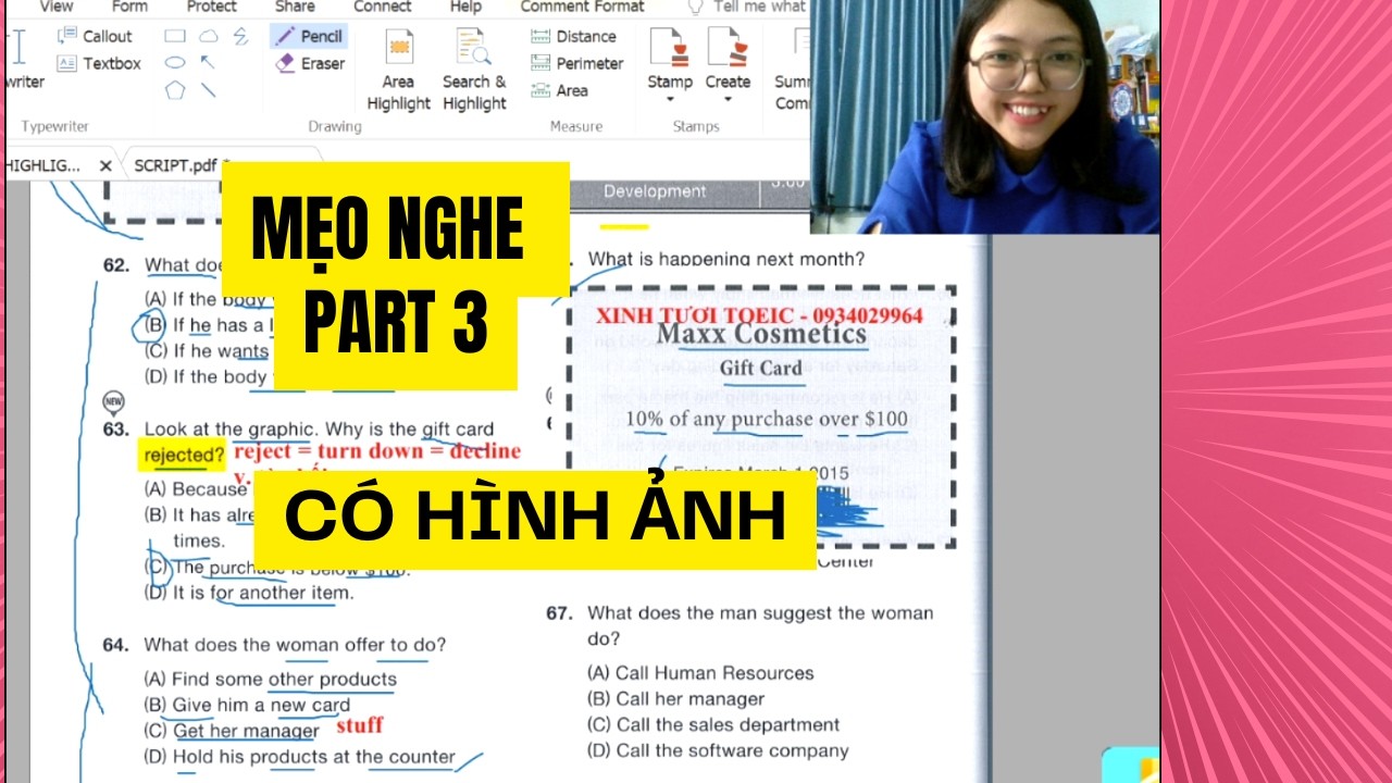 Mẹo nghe Part 3 TOEIC có kèm hình ảnh (PHẢI XEM) Tháng 2 năm 2026 - XINH TƯƠI TOEIC