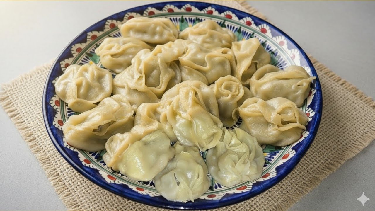 Узбекские манты|Juicy Meat Dumplings:Uzbek Manti Recipe