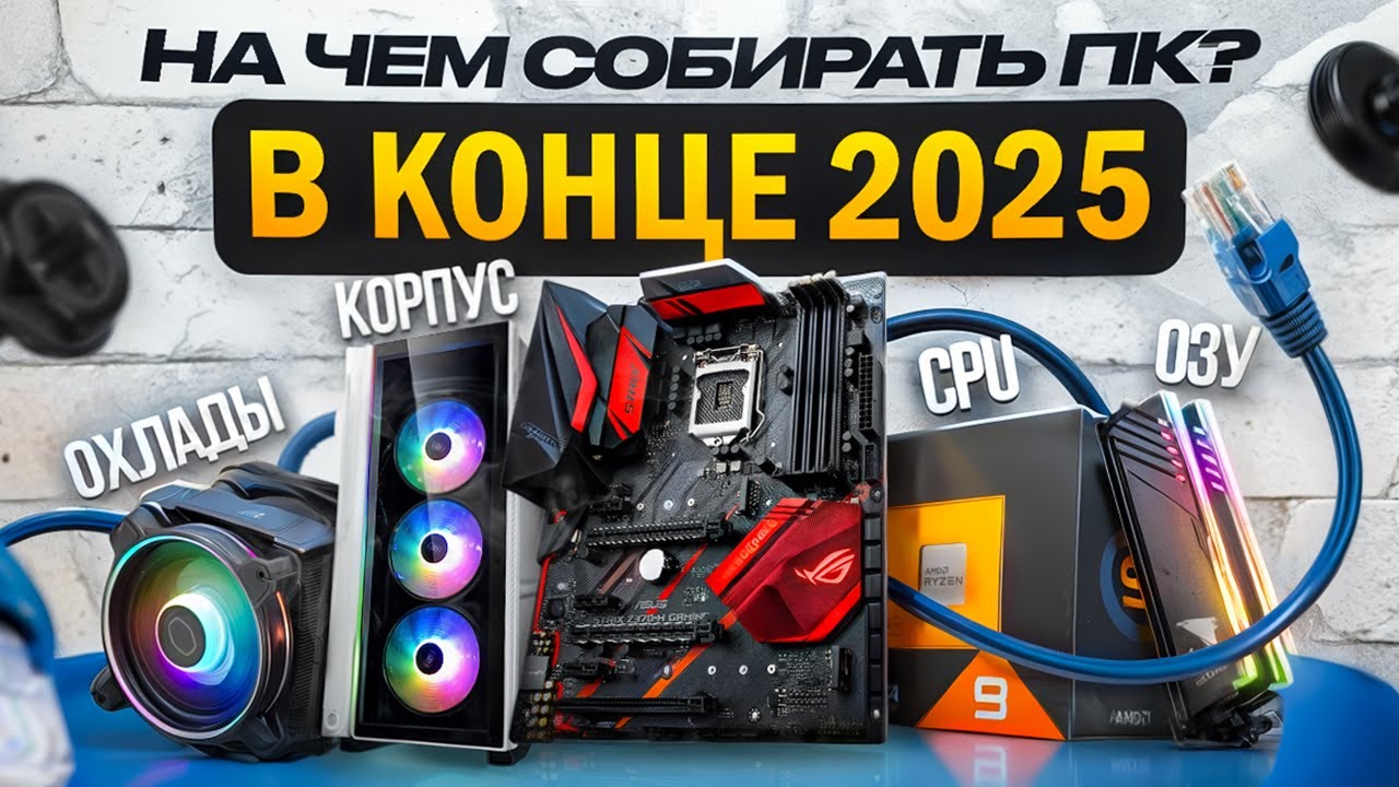 Рынок комплектующих для сборки ПК на АМ5 в 2025: процессоры, материнки, SSD, ОЗУ, БП, СЖО и корпуса