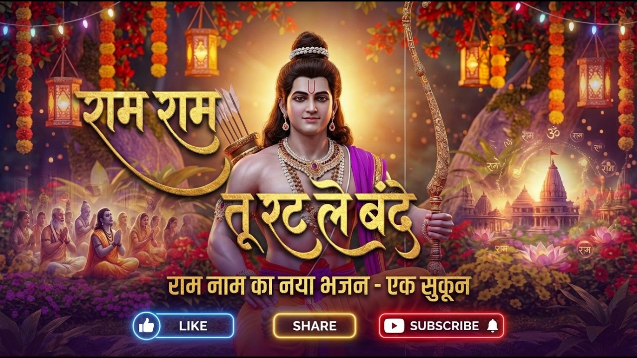 राम राम तू रट ले बंदे 🙏 | #Shri Ram Bhajan | #Peaceful Devotional Song