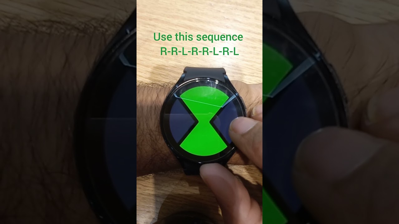 How to calibrate omnimatrix app on Samsung galaxy watch 4 #ben10 #omnitrix #ben10alienforce #samsung