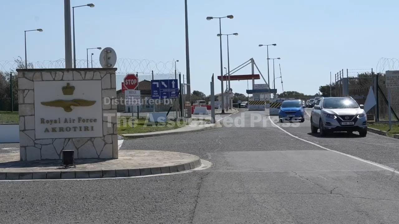 Sirens sound at RAF Akrotiri in Cyprus as fighter jets take off
