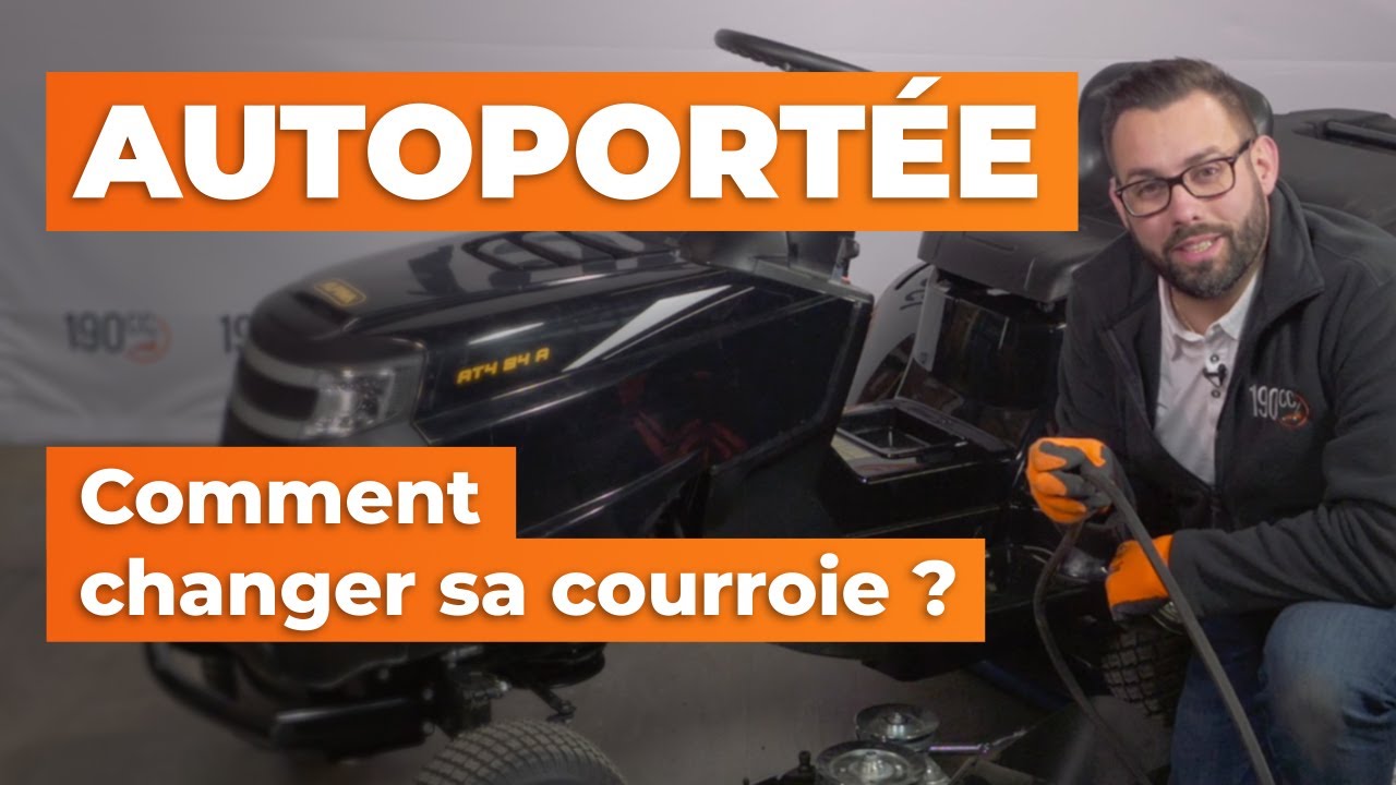 Autoportée - Remplacement de la courroie