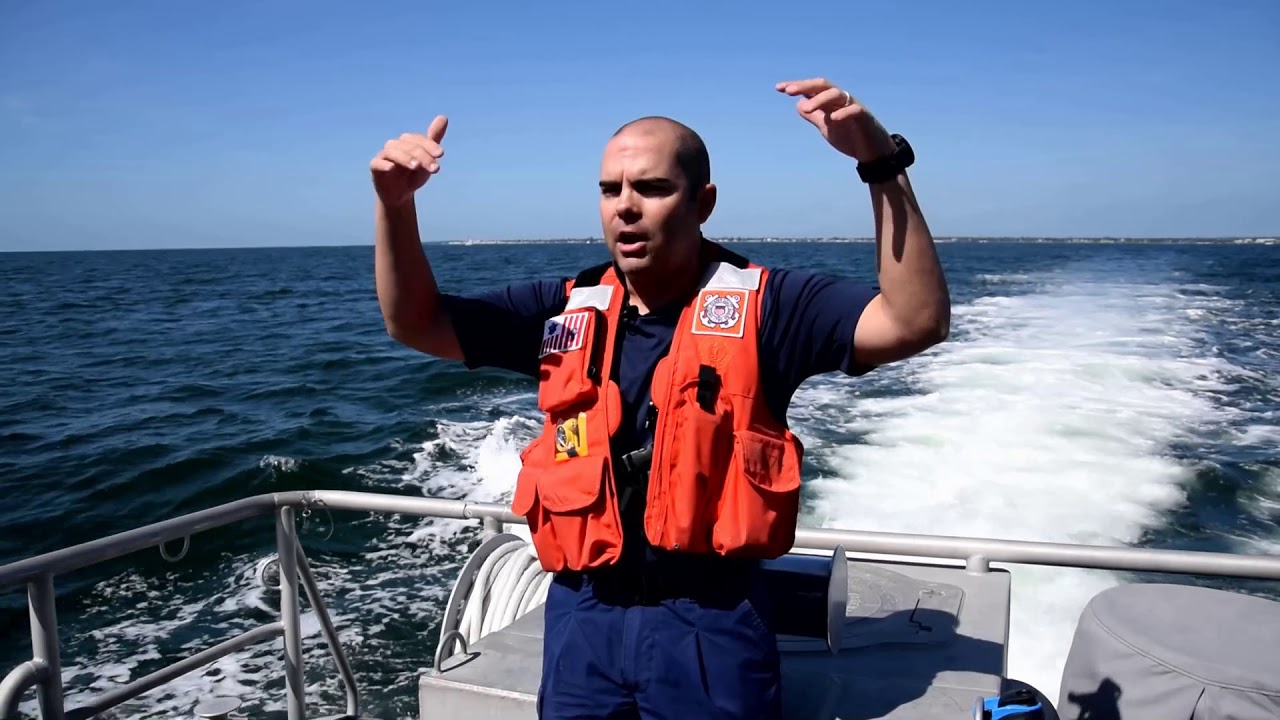 Coast Guard Man Overboard and Response Boats Walk Through
