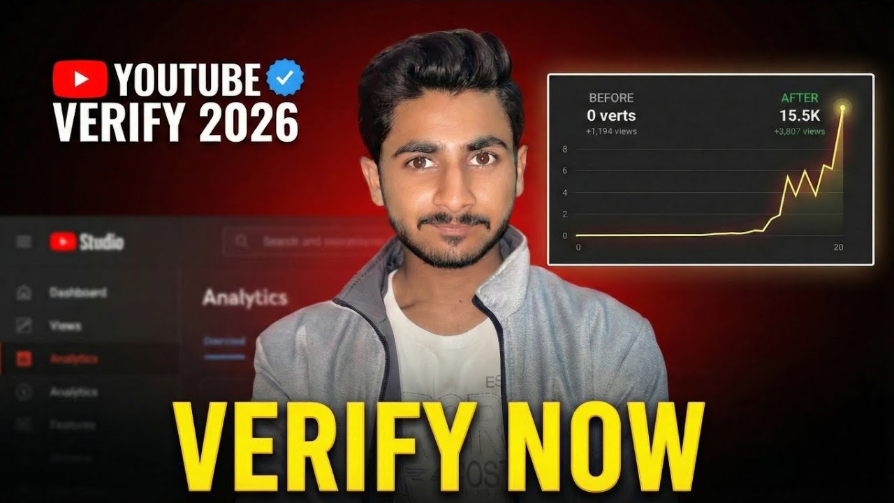 YouTube Channel Verify Kaise Karein 2026 | 100% Working Method 🔥 | Zohaib Amir Digital