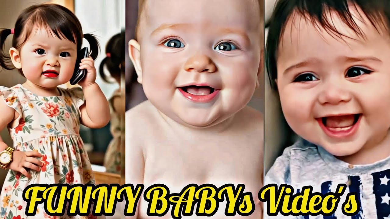 «Забавные видео с малышами 😂👶 | Самые милые моменты смеха и веселья малышей | Подборка видео с ма...