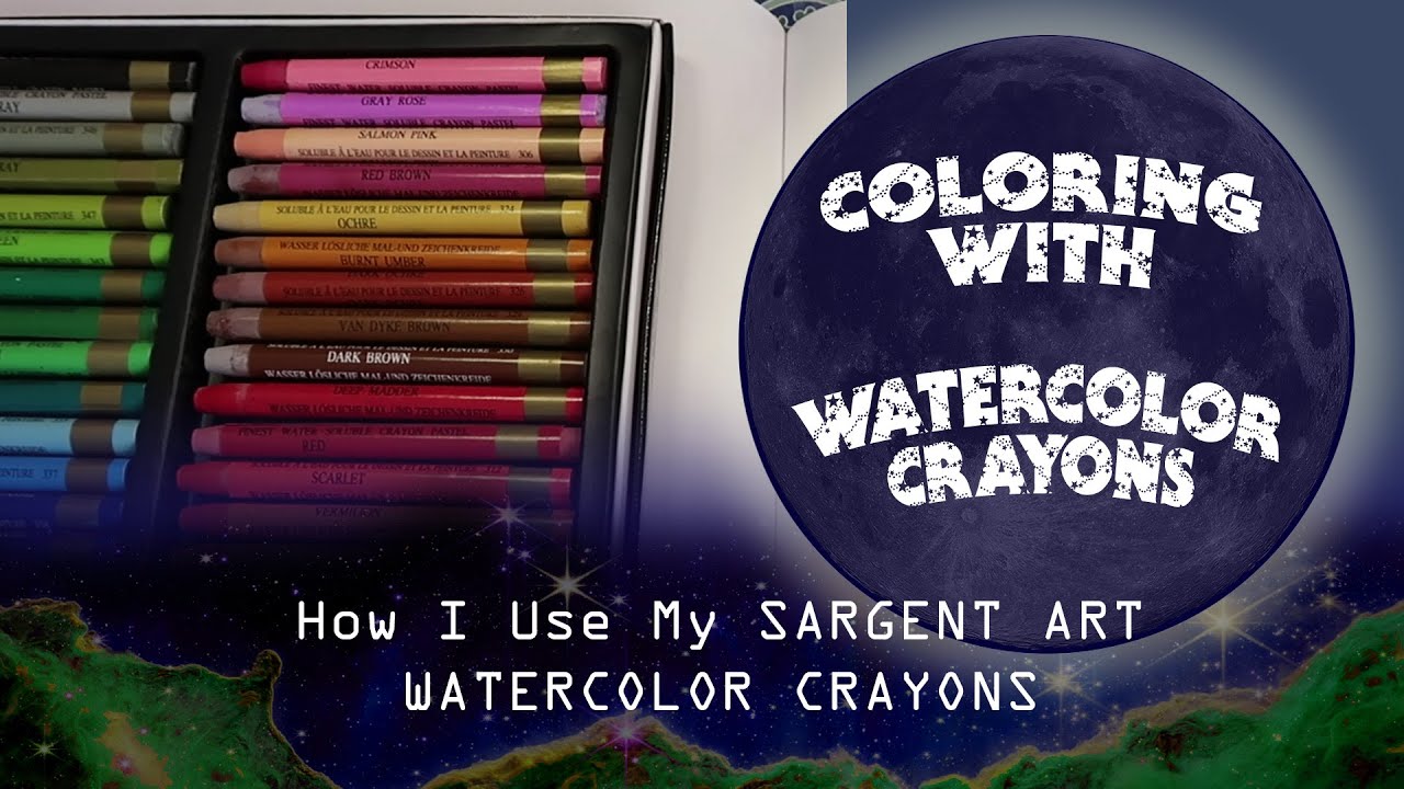 How I use my SARGENT ART Watercolor Crayons