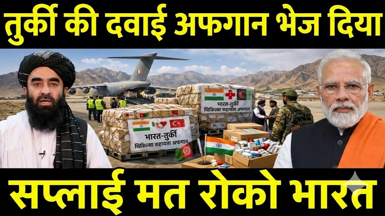 तुर्की की दवाई अफगानिस्तान भेज दिया | India divert Medicine to Afghanistan instead Turkey