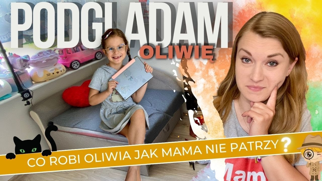 Cały dzień podglądam Oliwię👀 Co robi gdy nikt nie patrzy?💖
