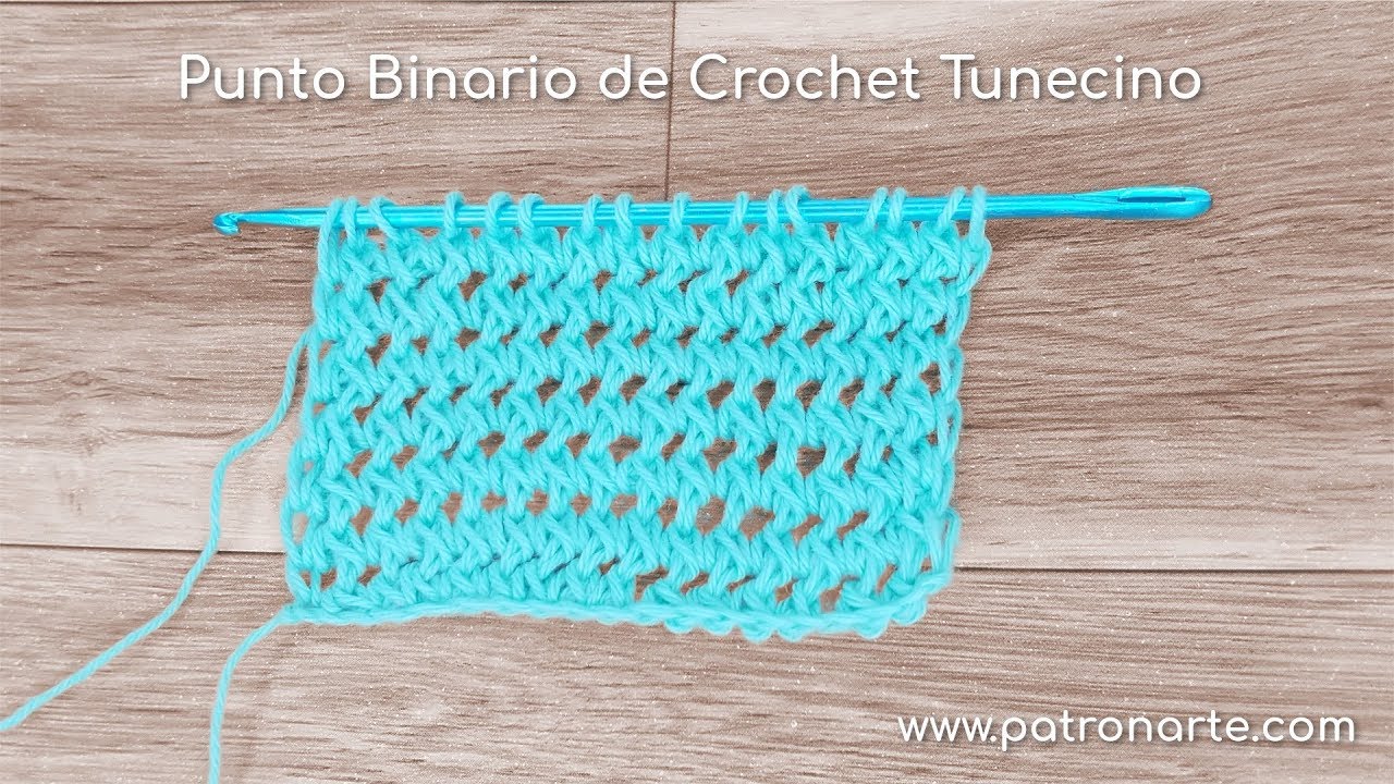 Punto Tunecino Binario de Crochet Tunecino Paso a Paso #crochettunecino #tunisiancrochet
