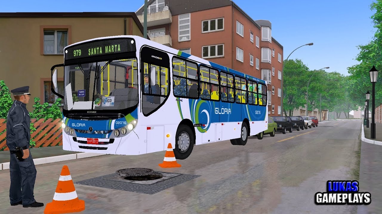 🔴[OMSI 2] Caio Apache Vip II OF-1418 +G27 - Mapa Cidade Beira Mar L979 / Motorista louco!