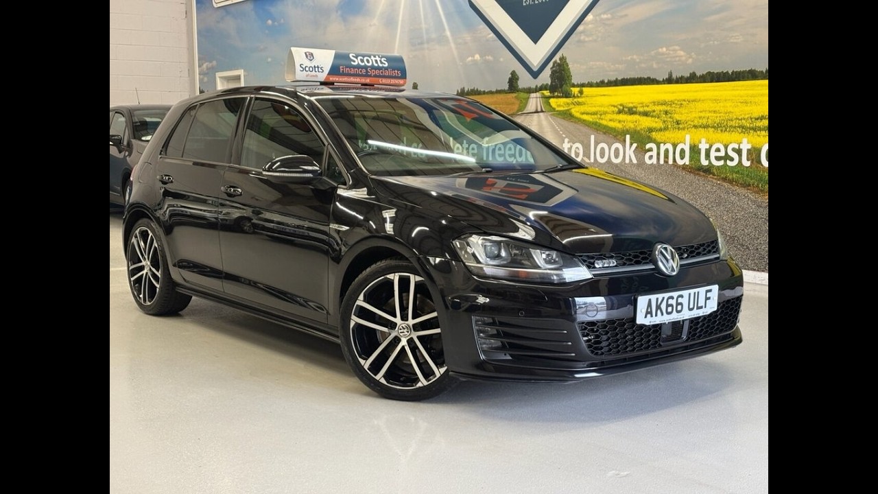 VOLKSWAGEN GOLF 2.0 TDI BlueMotion Tech GTD Hatchback 5 Door Diesel Manual Black Euro 6 Low Tax
