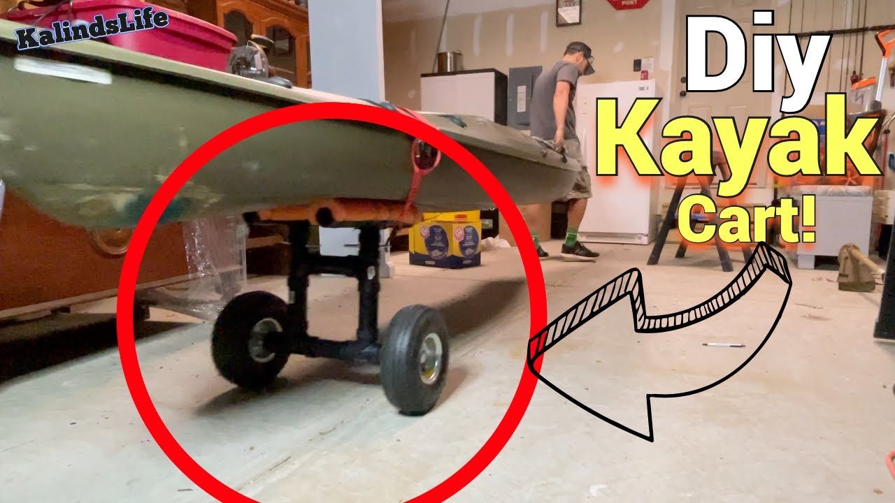 Как сделать ДЕШЕВУЮ тележку для каяка из ПВХ!