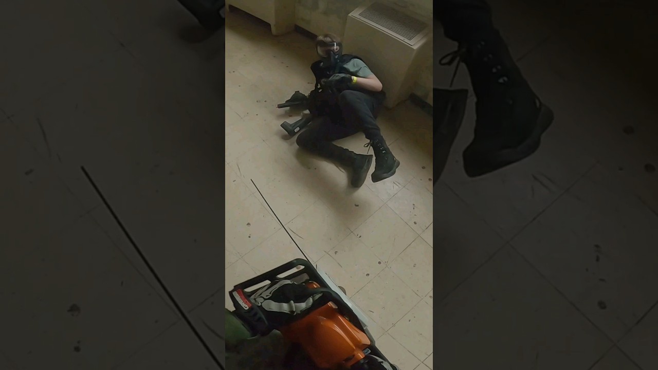 what happens when you bring a chainsaw to airsoft? FULL VIDEO BELOW #airsoft #funny #viral