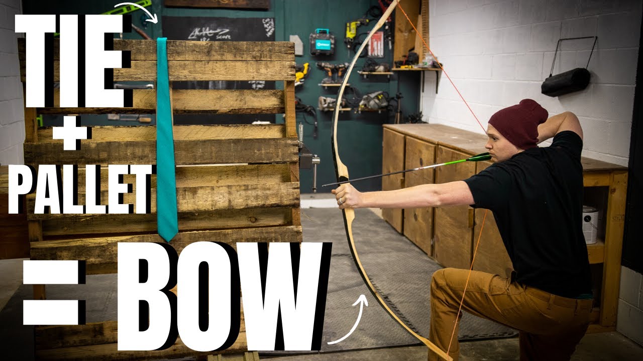 Making A Bow Out Of A PALLET & TIE 