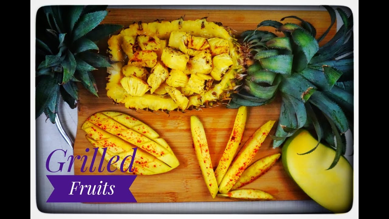 Grilled Fruits chat recipe, How to Grill fruit, tips to perfectly grill fruit by sheelas foodshala,