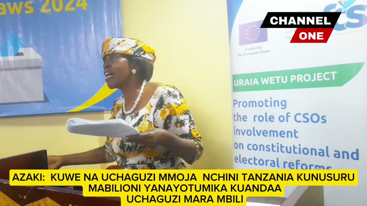 TUWE NA UCHAGUZI MKUU MMOJA, TUPATE WENYE VITI, MADIWANI, WABUNGE NA RAIS