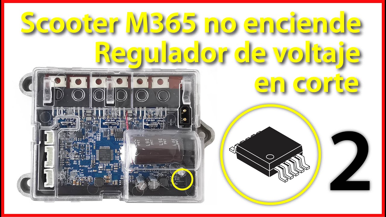 Xiaomi M365 no enciende, regulador TPS54160A (VBAT a 12V) en corte en controlador del motor. Parte 2