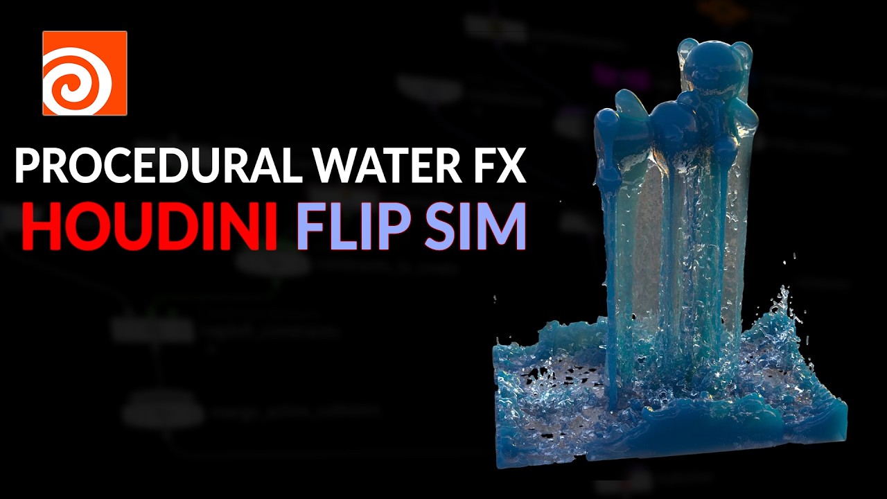 Houdini FLIP Fluid Simulation | Procedural Water FX