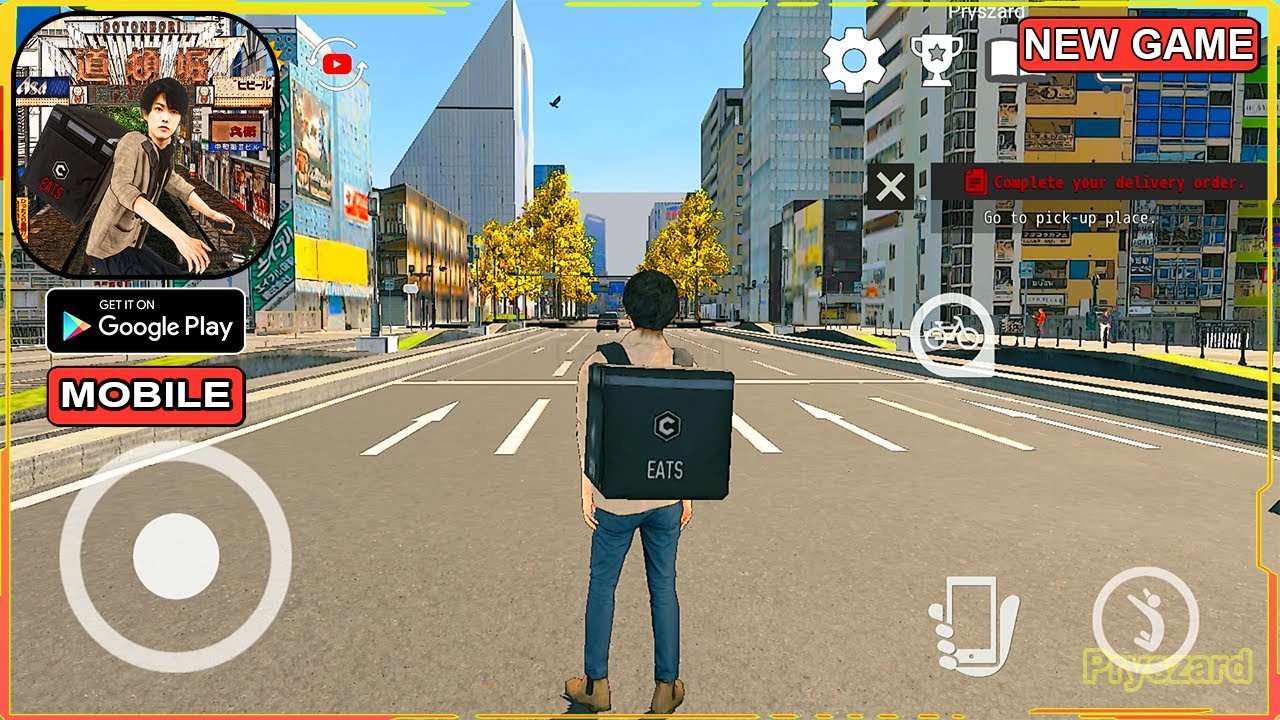 Delivery Food Sim Japan Osaka - Gameplay Trailer - Japan Food Delivery Simulator (Android,iOS)