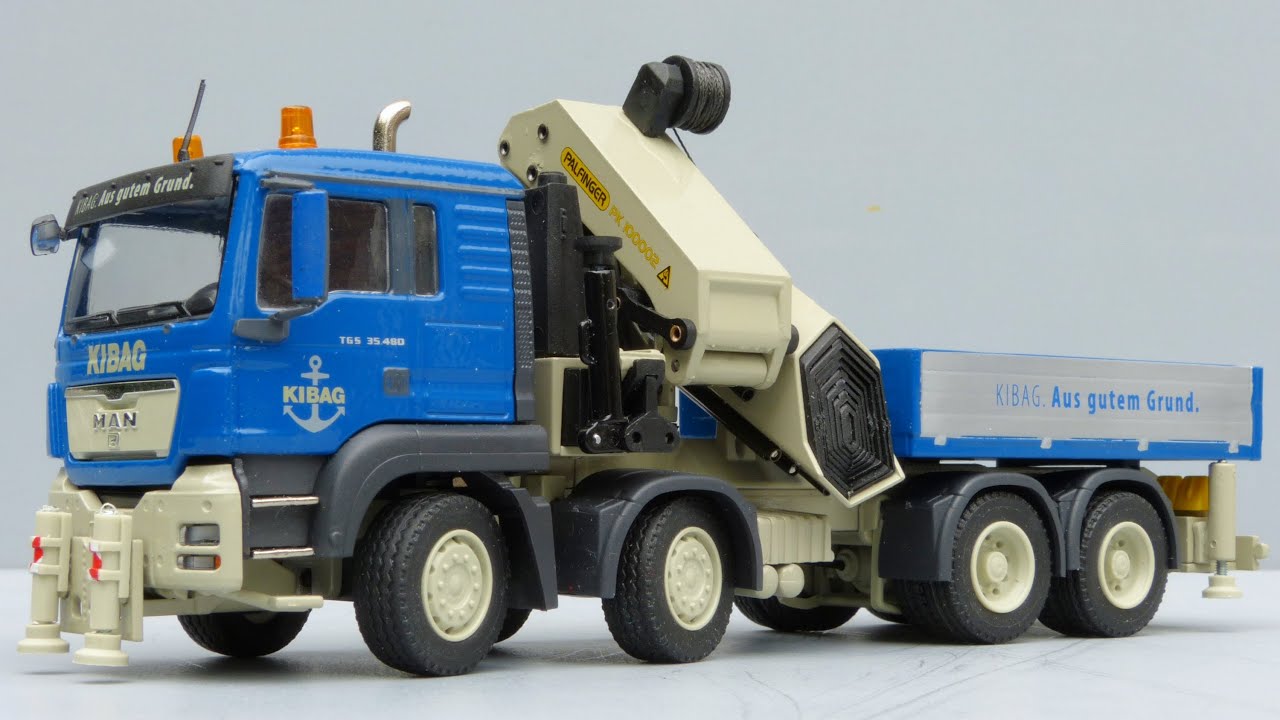 Conrad MAN TGS Truck + Palfinger PK100002 'Kibag' by Cranes Etc TV