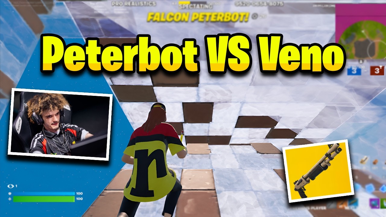 Peterbot против Veno: 1x1 в режиме Pro Realistics!