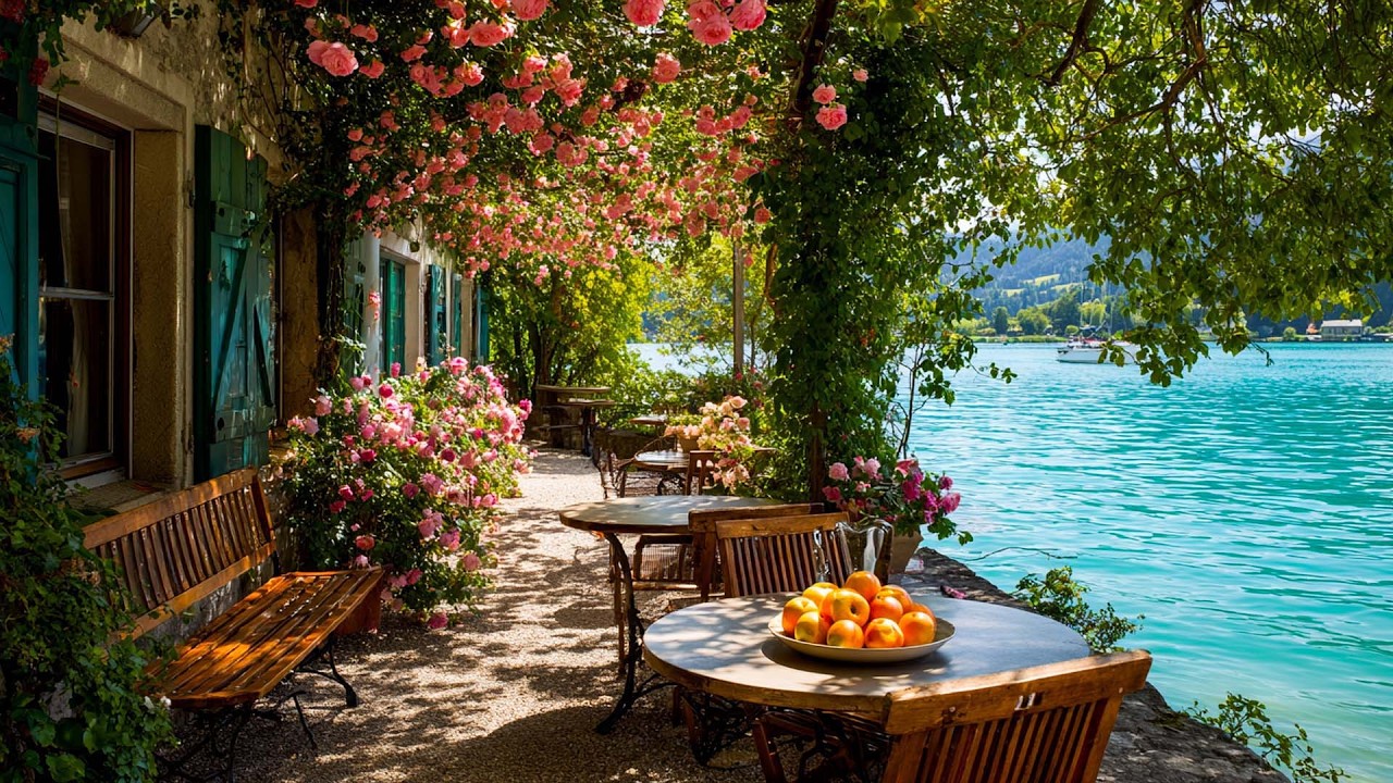 Gentle Lake Sounds & Spring Garden Ambience, ASMR for Rest and Relax Your Soul Under the Roses🌸☀️