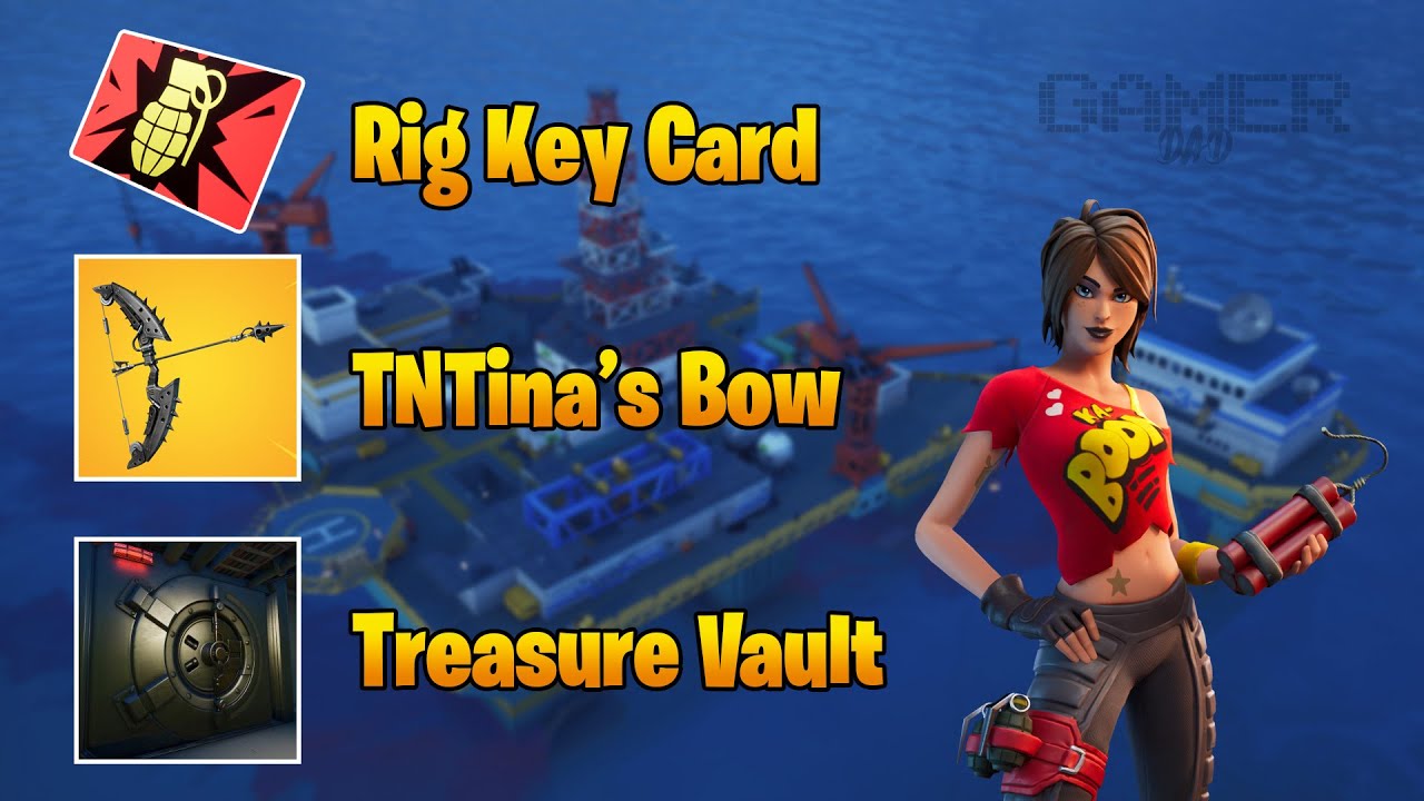 Killing TNTina at The Rig and Location of the Treasure Vault | Fortnite Chapter 2 Season 2