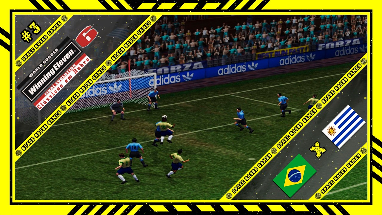 Winning Eleven 6 FE: Clássicos em Dobro (PS2) Amistosos #3 Brasil 58 x Uruguai 70