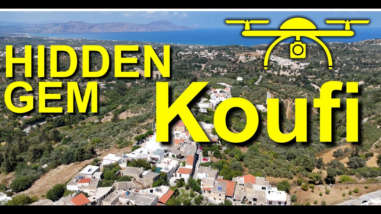 Koufi &ndash; Rethymno &ndash; Kreta von oben &ndash; 4K Drohnenvideo