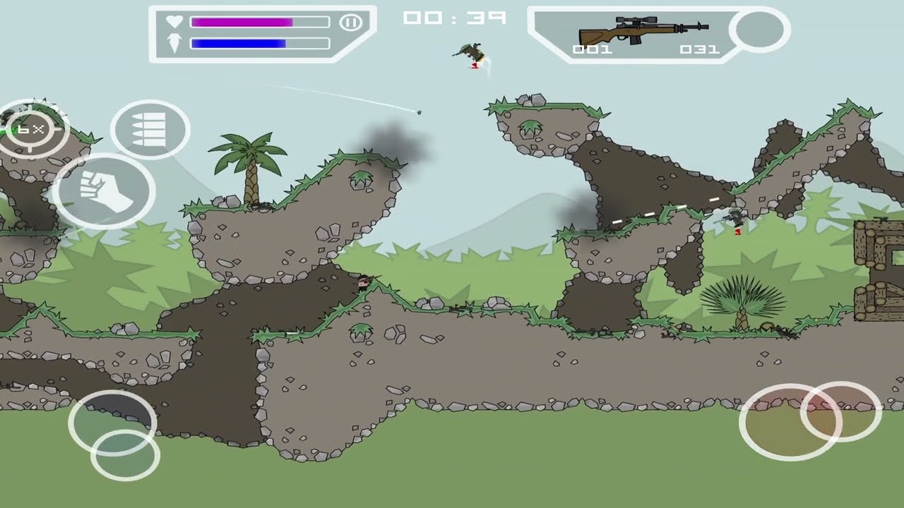 Da2 mini militia: Near/skyper vs Exape/rose (deleted video)