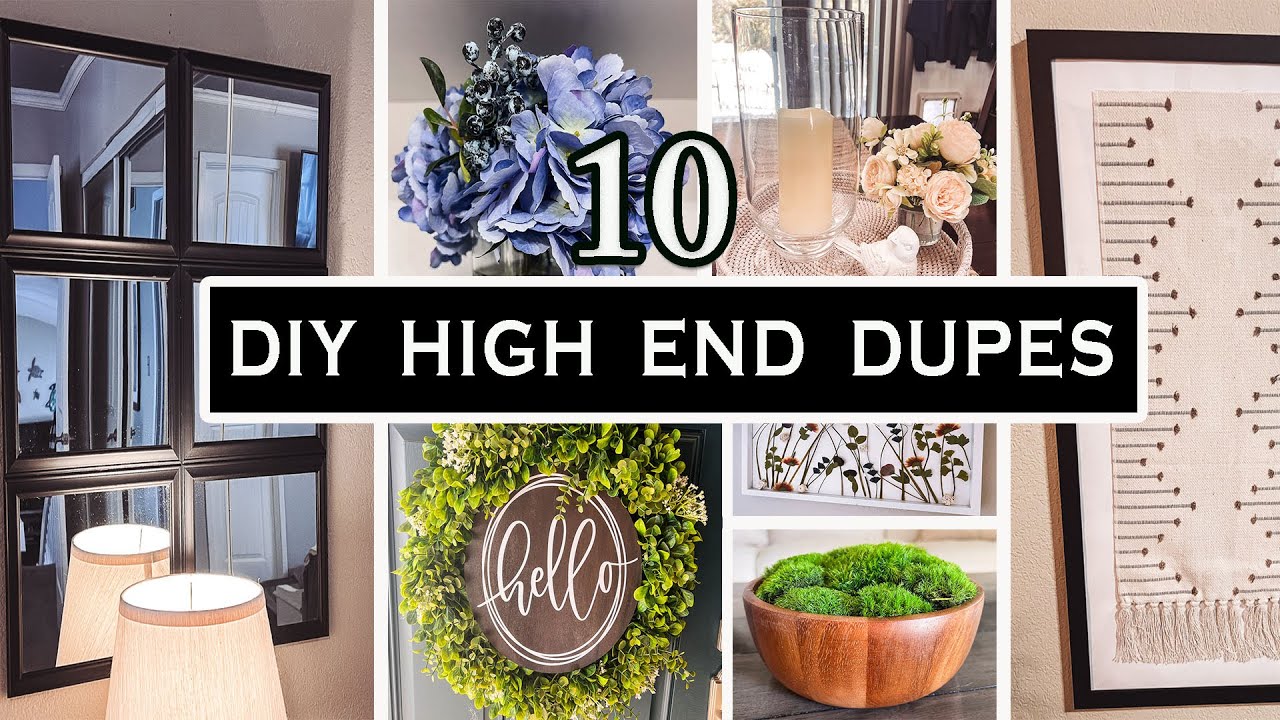 TOP 10 DIY HOME DECOR PROJECTS | DIY HIGH END DUPES