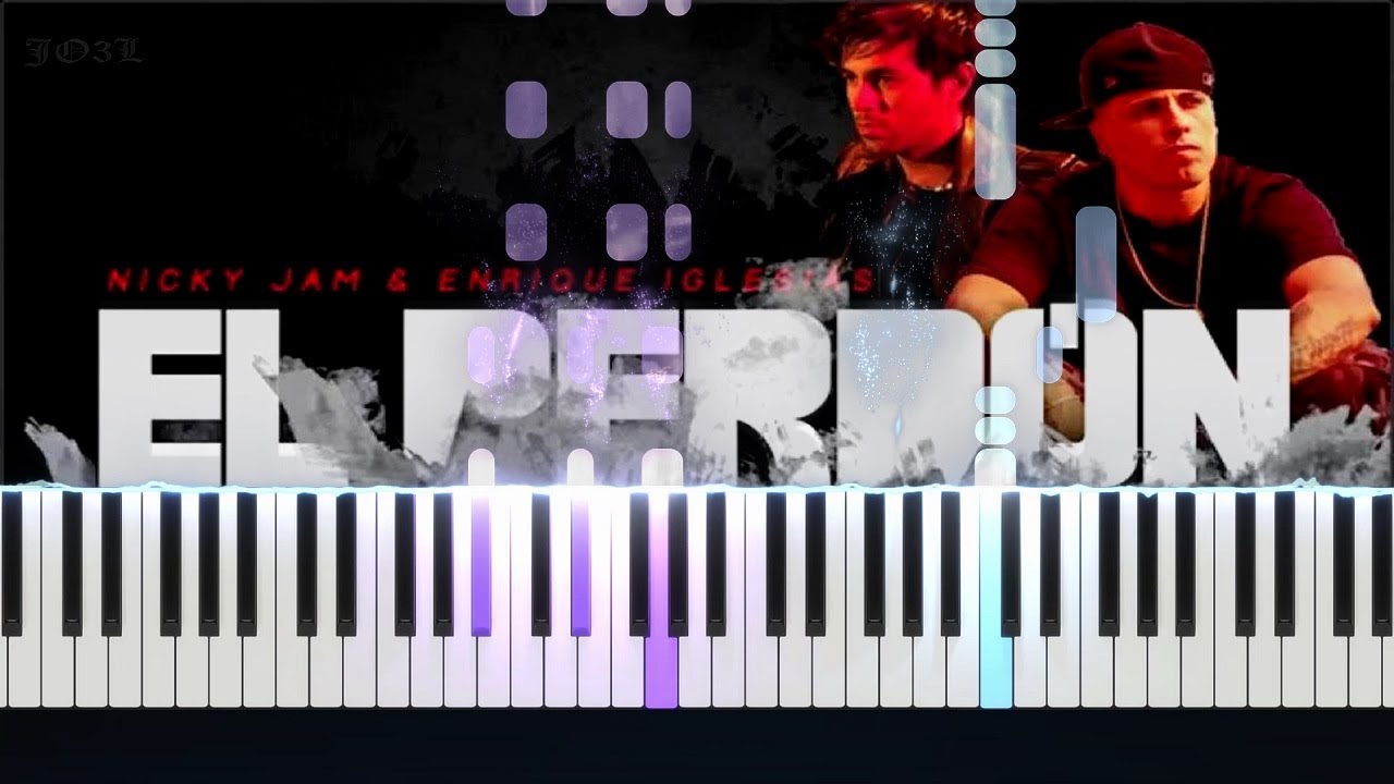 EL PERDON - Nicky Jam ft. Enrique Iglesias / Piano Tutorial FACIL