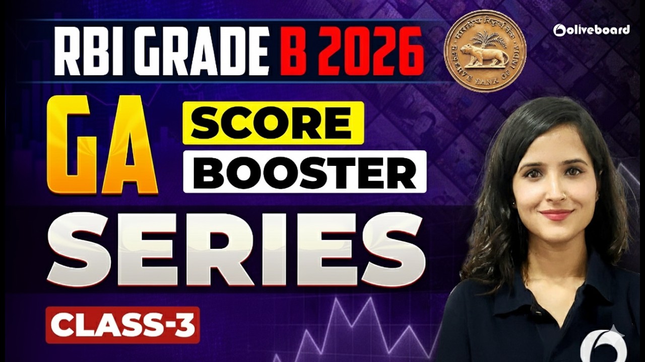GA Score Booster Series | Class 3 | RBI Grade B 2026
