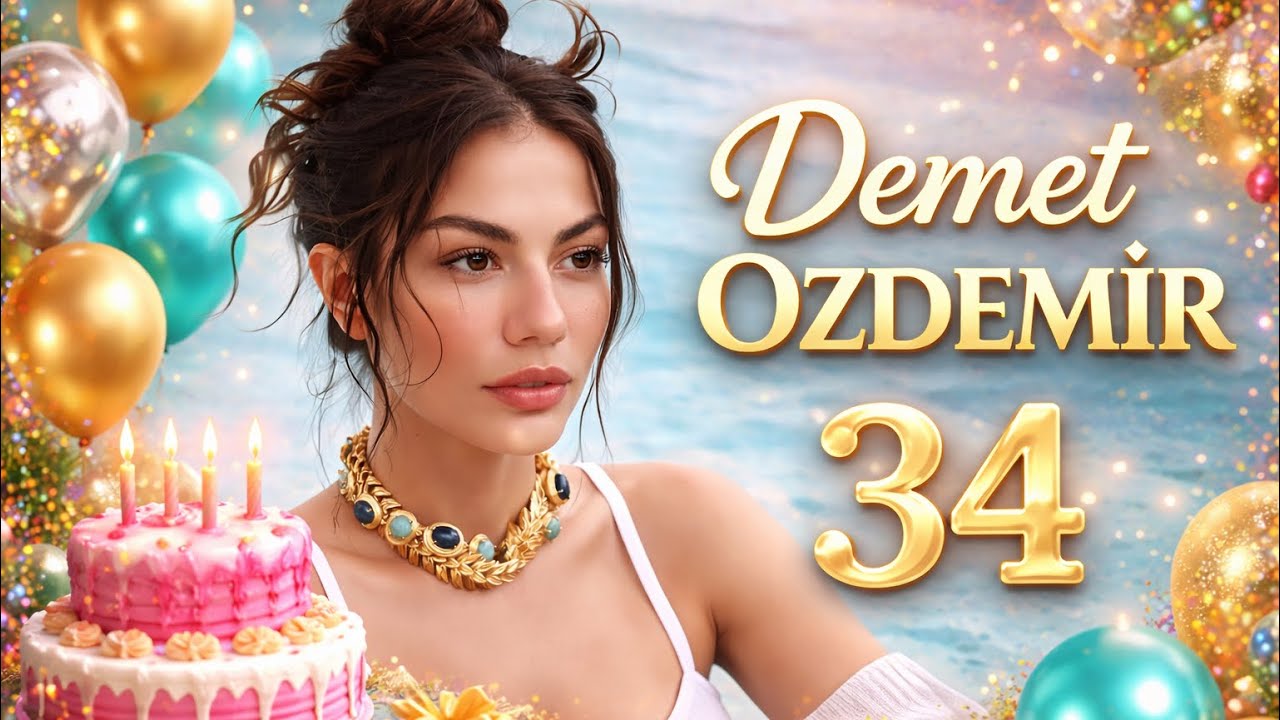 🎁🥳 Homenagem do Canal a Demet Özdemir 34 anos! A Rainha das Telas Turcas #demetözdemir 🎂🎈