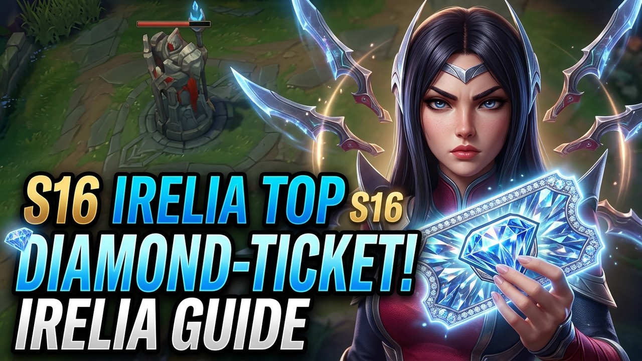 IRELIA TOP IS YOUR DIAMOND-TICKET FOR SEASON 16  - S16 IRELIA TOP GAMEPLAY! (Season 16 IRELIA GUIDE)