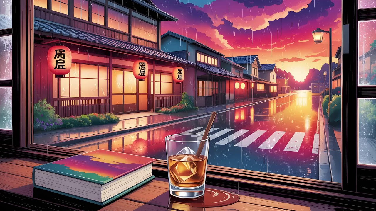 Rainy Tokyo Sunset - Lofi Hip Hop Mix for Work and Deep Focus