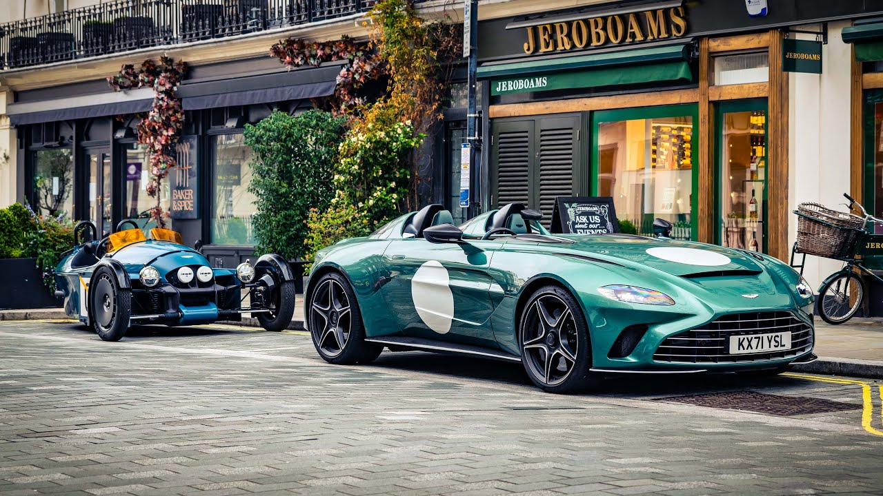 Car Spotting from a Morgan Super 3 + REACTIONS in London!!