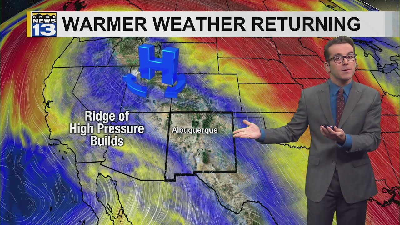 Colder morning but warmer afternoons & dry