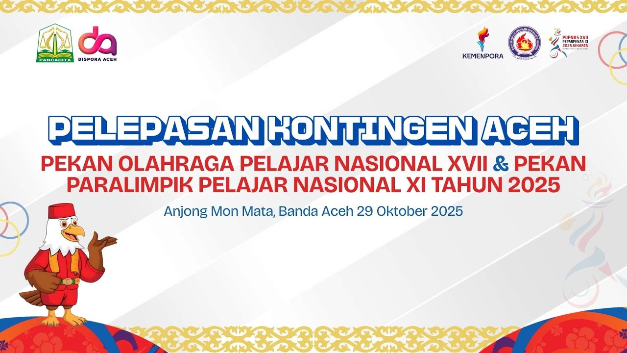 Pelepasan Kontingen Aceh POPNAS XVII & PEPARPENAS XI Tahun 2025