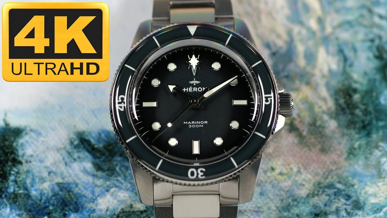H&eacute;ron &ndash; Marinor Atlantic Blue, Handsom Hard Coated 300m Dive Watch more people should know about!