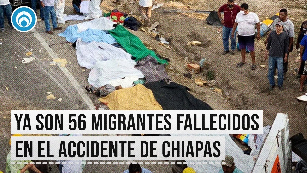 Filtran nuevo video del tr&aacute;iler con migrantes que se impact&oacute; en Chiapas
