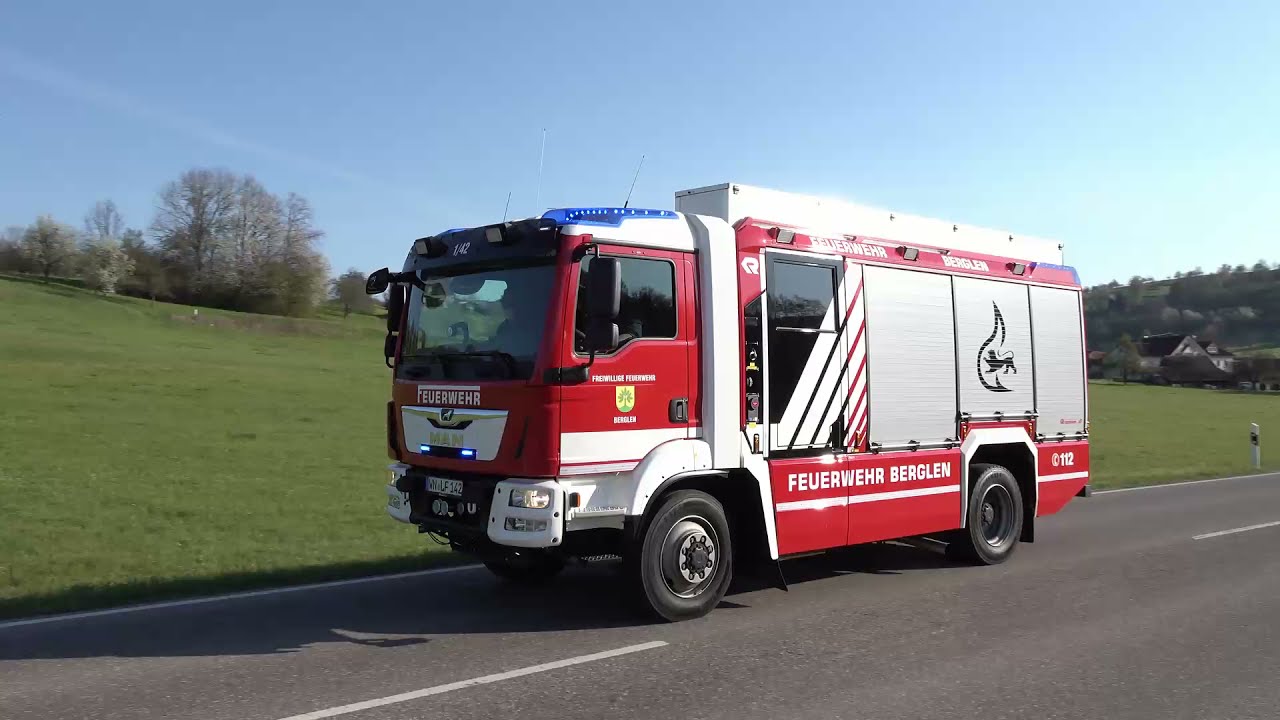 Empfang LF 10 Feuerwehr Berglen