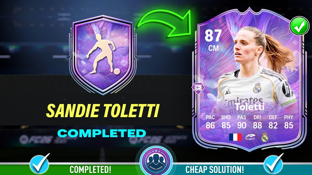 87 Fantasy FC Sandie Toletti SBC Solution - Cheap Solution & Tips - FC 26