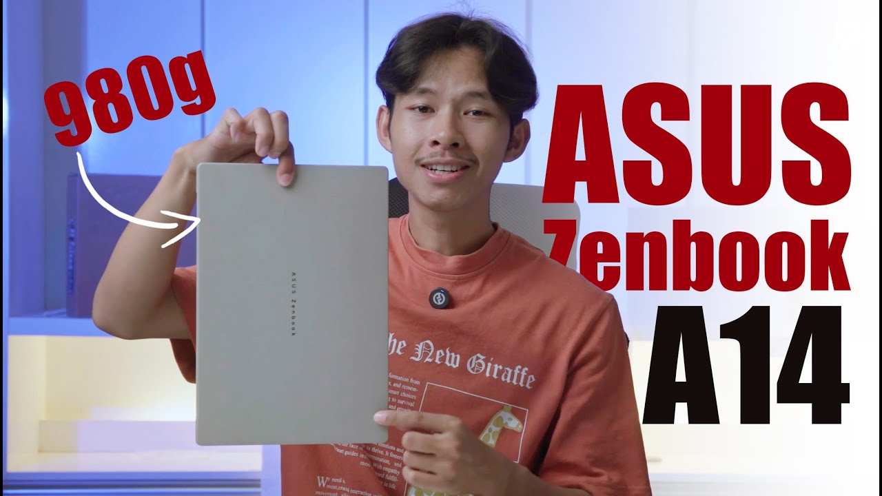 ស្រាលខ្លាំងណាស់ ASUS Zenbook A14 ទម្ងន់មិនដល់មួយគីឡូទេ ហើយបំពាក់ CPU Snapdragon X Series ទៀត