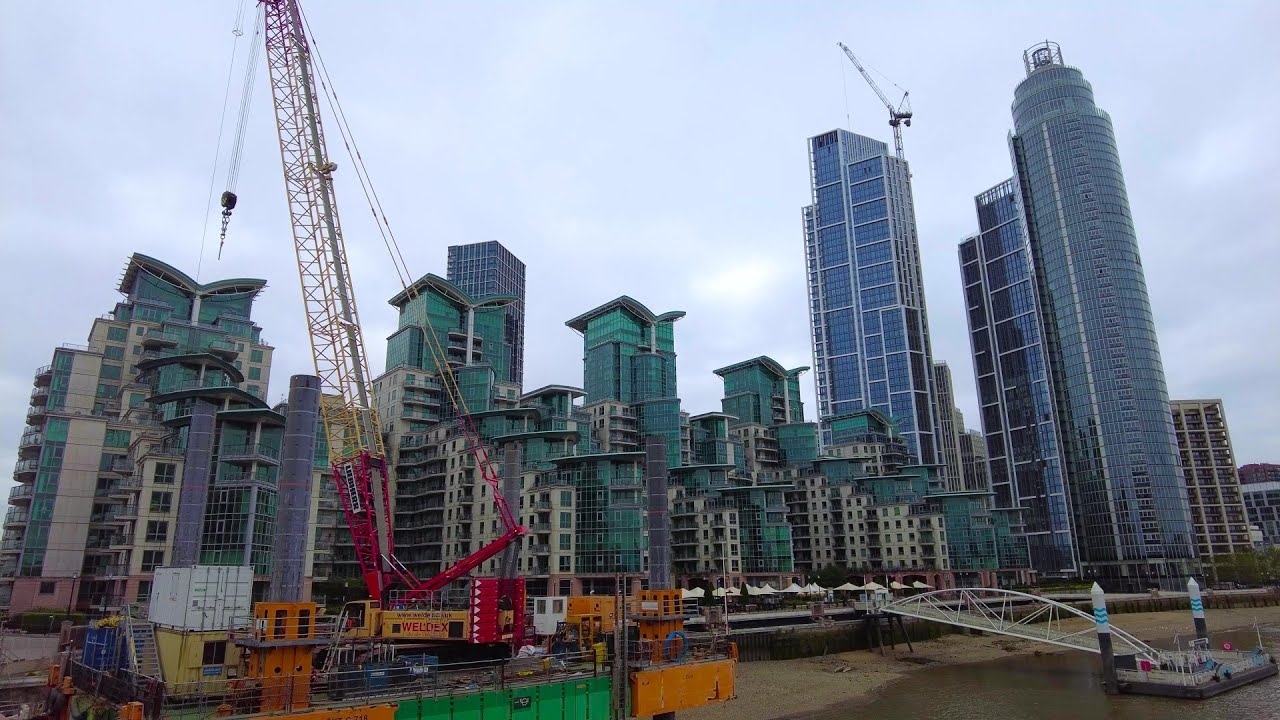 [4K] Vauxhall, Nine Elms & Embassy Gardens | London Walk