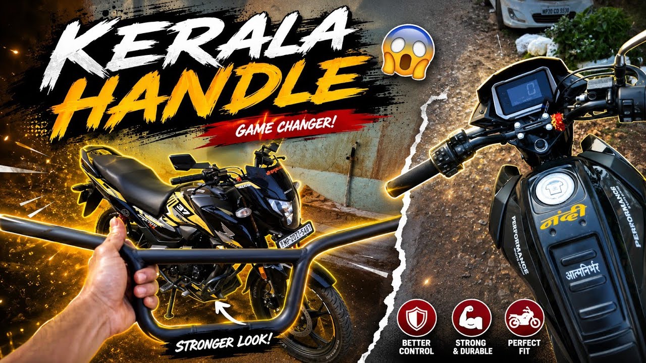 SP125 Kerala handlebar modification 😱 handle bar modification sp125 2025 fully modified 