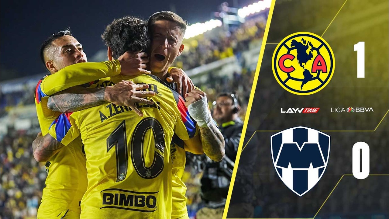 RESUMEN y GOL: America vs Monterrey | Jornada 5 - LIGA MX CL 2026 | Layvtime