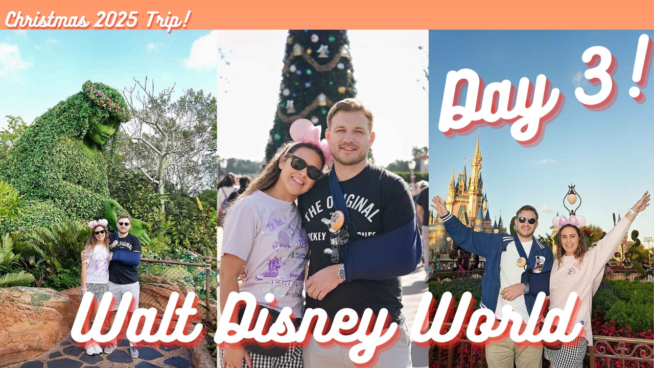 DISNEY WORLD VLOG - Day 2 - Epcot, checking into the Riviera & an evening at Magic Kingdom 🏰🫧🎆🥰🎄